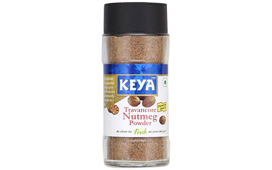 Keya Travancore Nutmeg Powder   Glass Bottle  65 grams